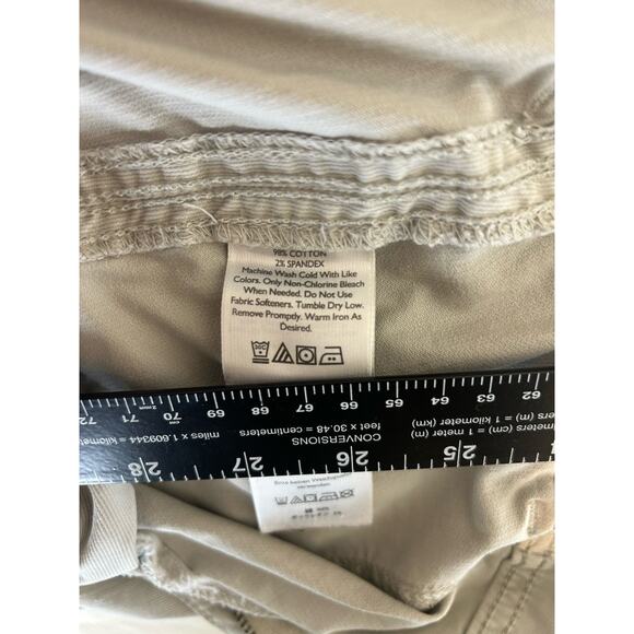 Sz 16T Eddie Bauer Women Mercer Fit Hiking Outdoor Shorts Khaki Pockets 36 - Picture 3 of 8